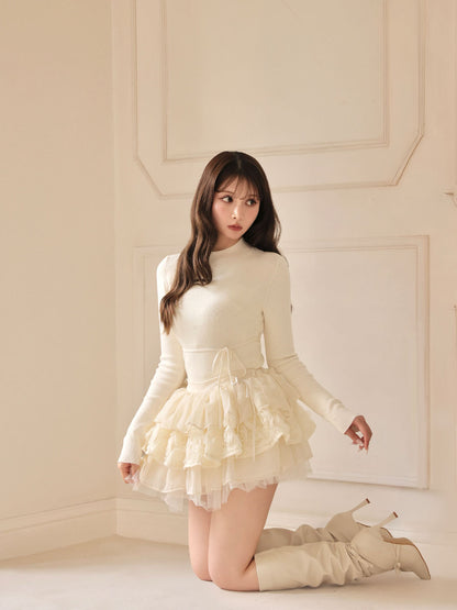 model：160cm　(size：F　color：Ivory)