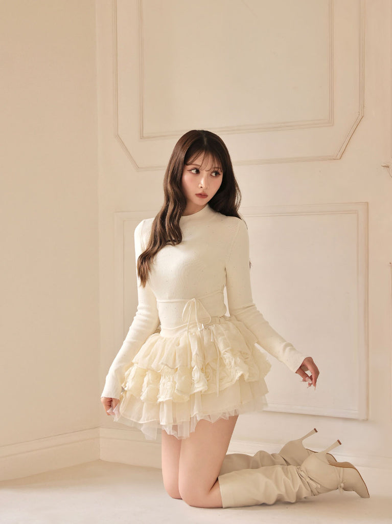 model：160cm　(size：F　color：Ivory)