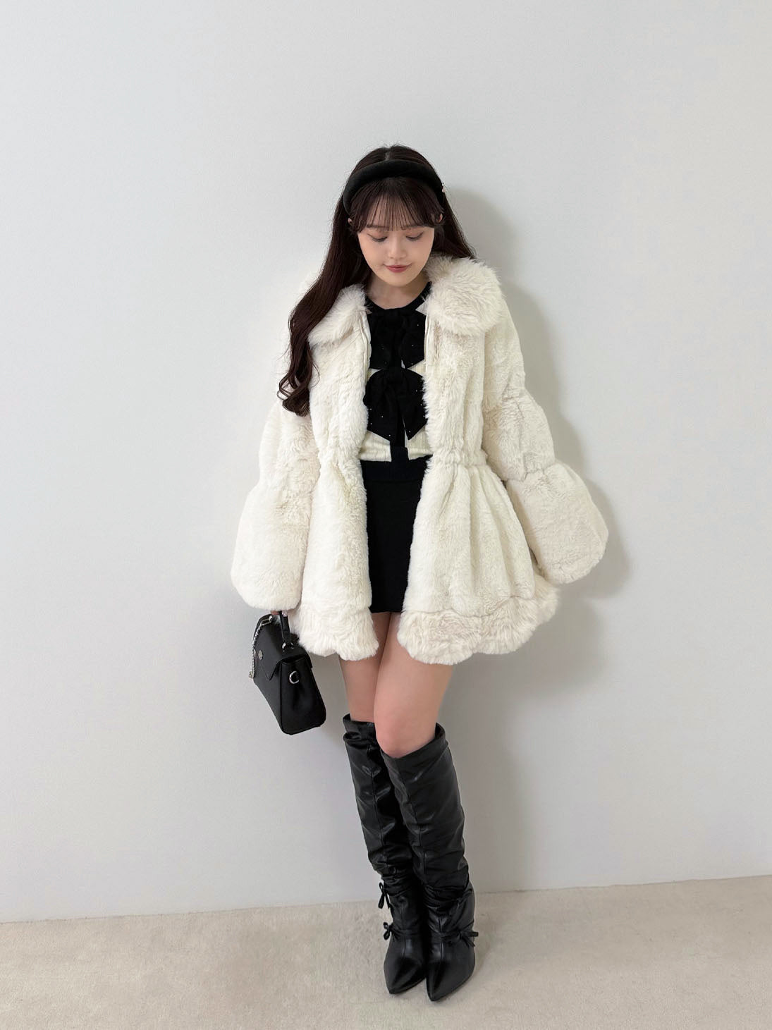 model：158cm　(size：F　color：White)