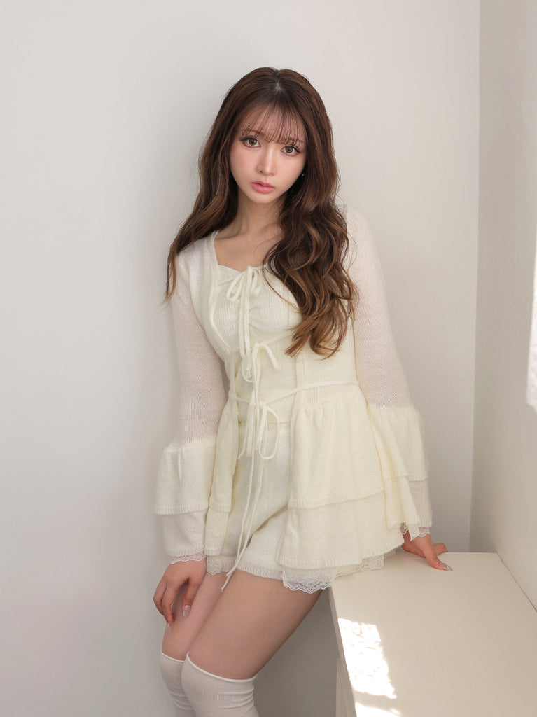 model：160cm　(size：F　color：Ivory)