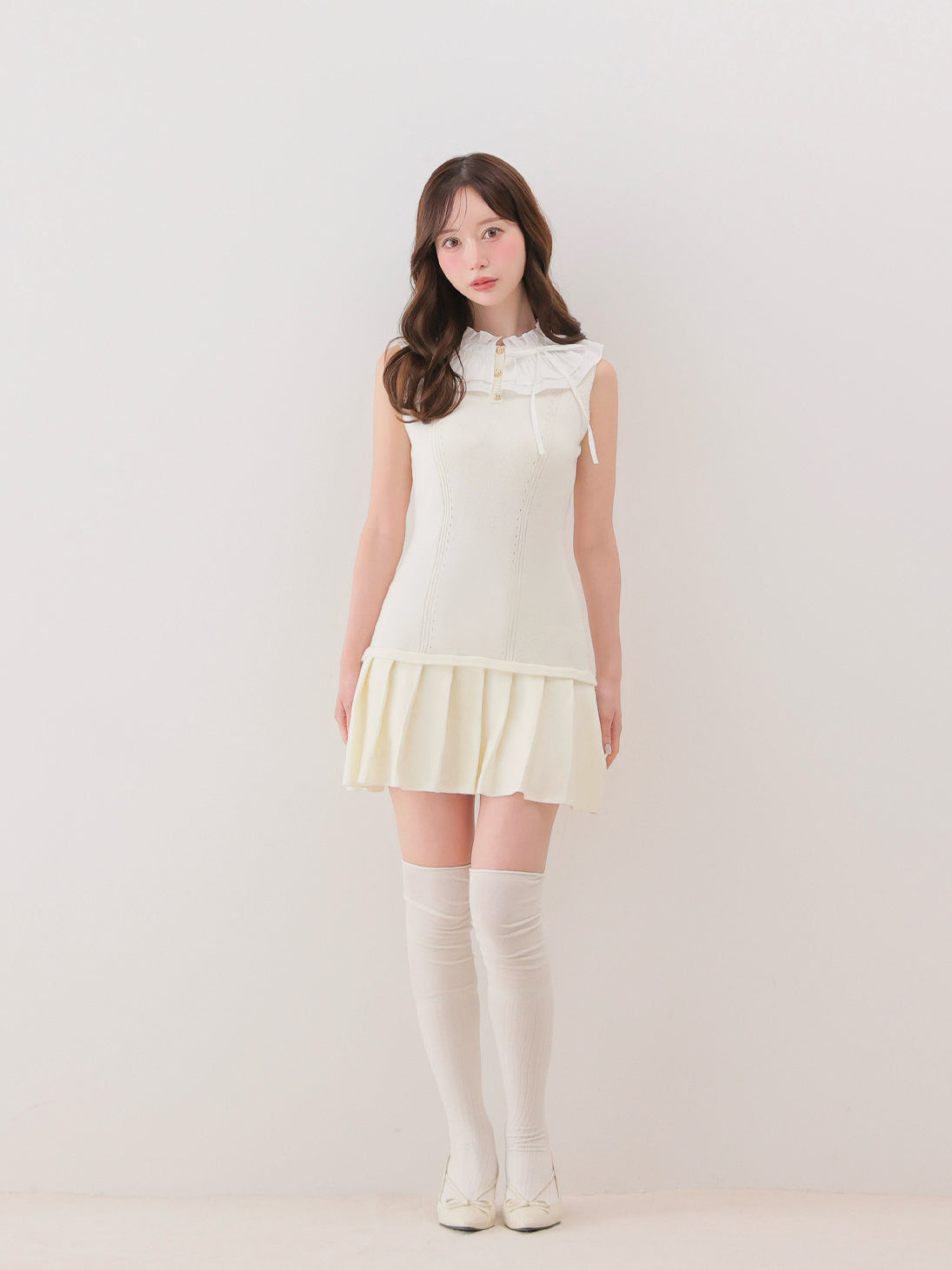 model：162cm　(size：F　color：Ivory)