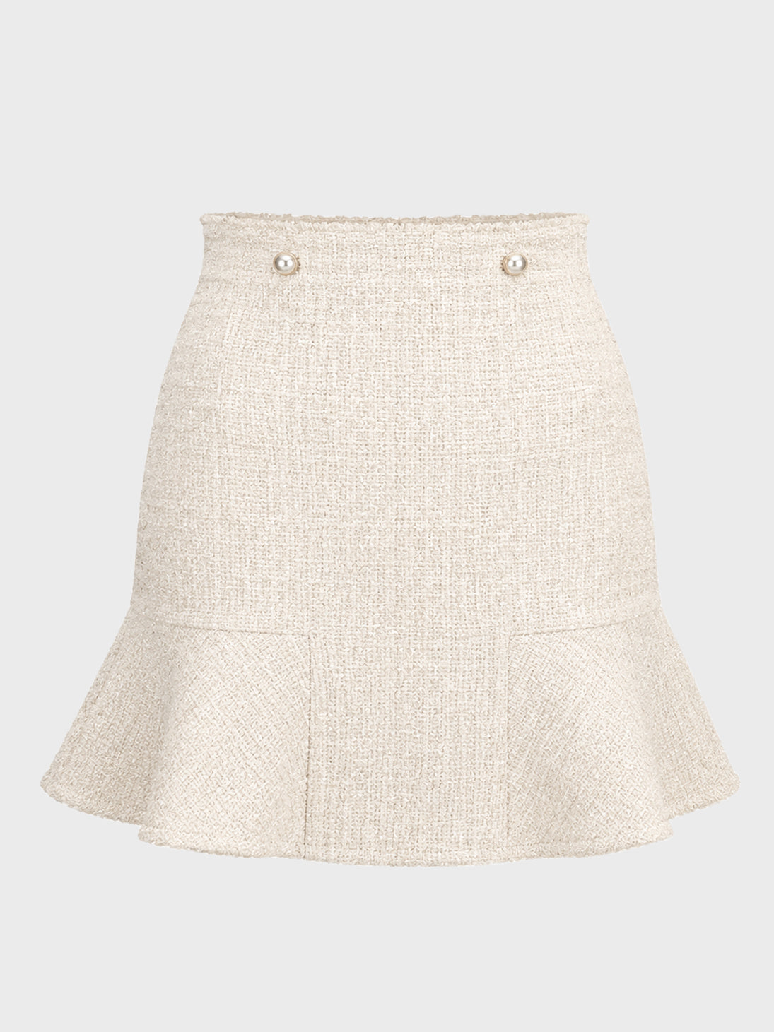 【SALE】【70％OFF】High waist lame tweed skirt (eme10283)