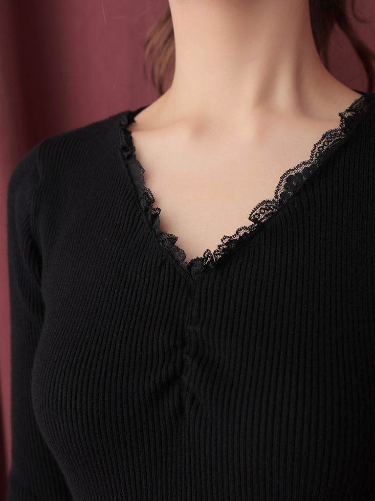 【Pre Order】Lace back silhouette onepiece(eme10733)