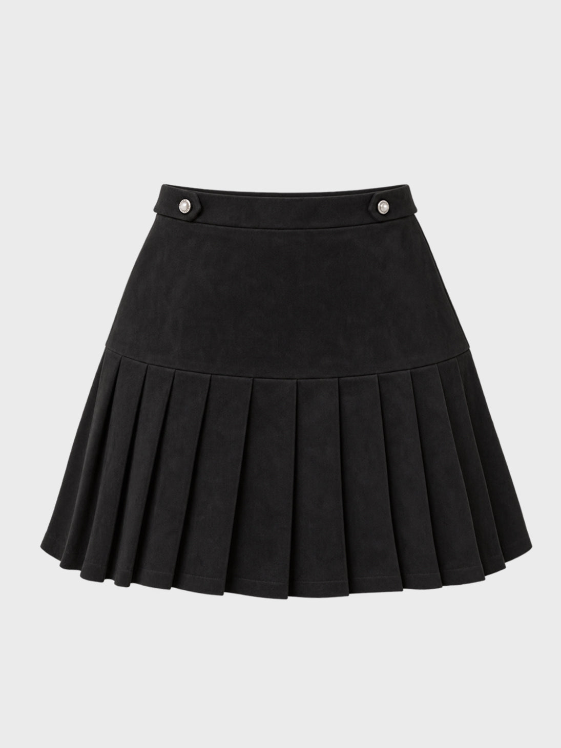 【SALE】Suede pleated skirt (eme10334)