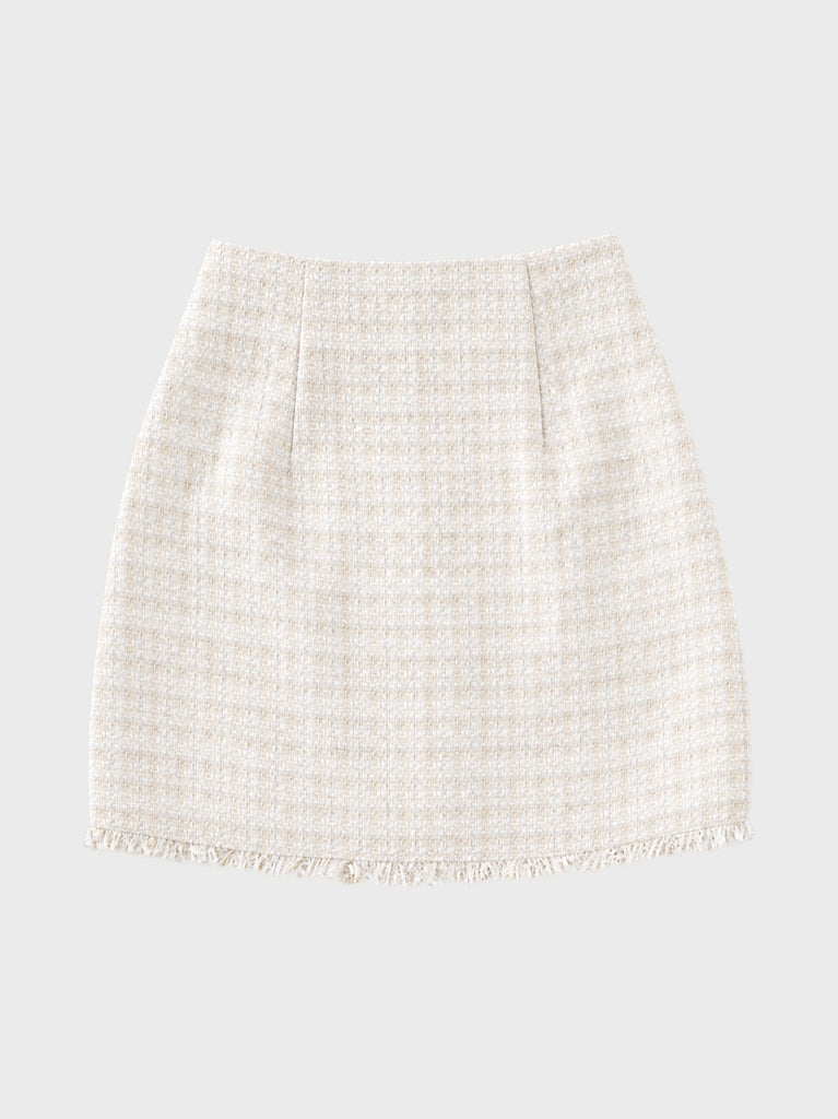 【SALE】【70％OFF】Sweet spring tweed mini skirt (eme10338)