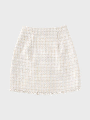 【SALE】【70％OFF】Sweet spring tweed mini skirt (eme10338)