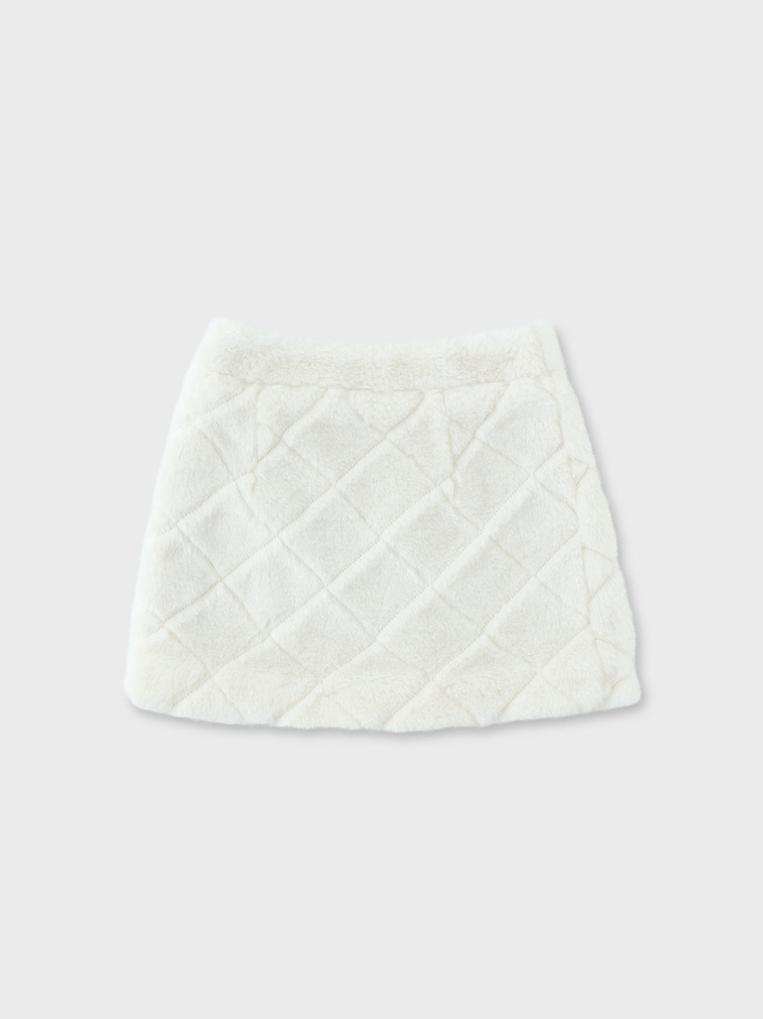 Shine fake far mini skirt(eme10358)