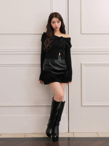 Lumiere rose knit setup(eme10813)