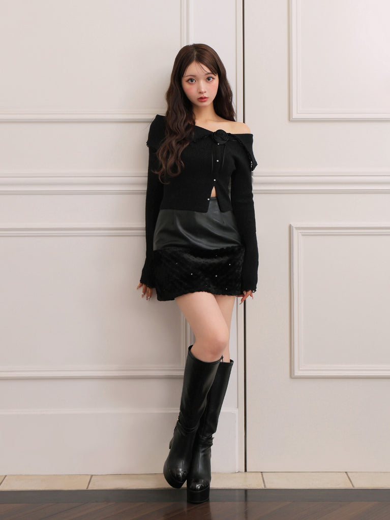 Lumiere rose knit setup(eme10813)