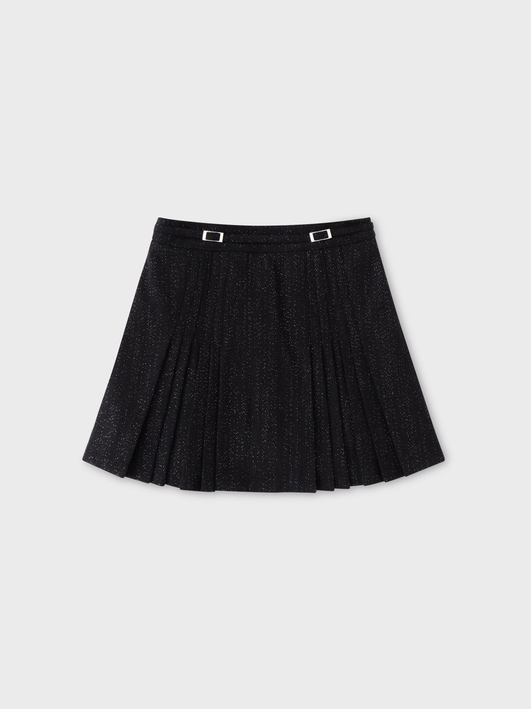 Belt design pleats mini skirt(eme10362)