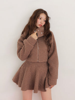 Boa flare mini skirt(eme10378)