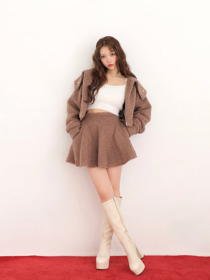 model：160cm　(size：F　color：Brown)