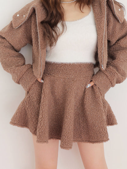 model：160cm　(size：F　color：Brown)
