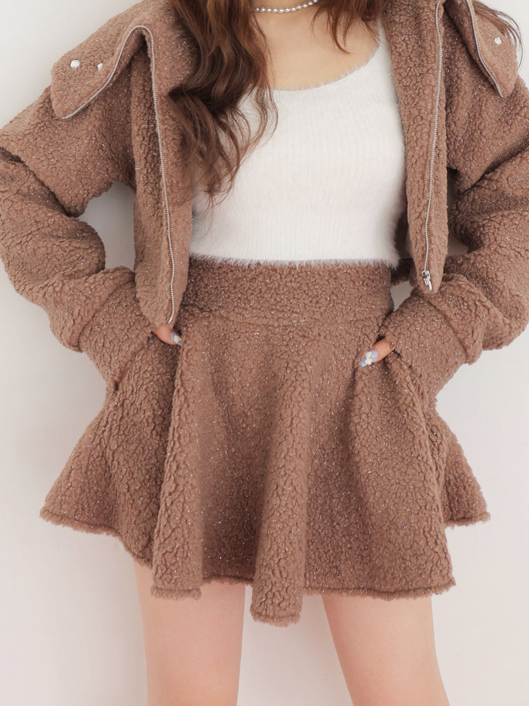 model：160cm　(size：F　color：Brown)