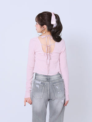 model：158cm　(size：F　color：Pink)