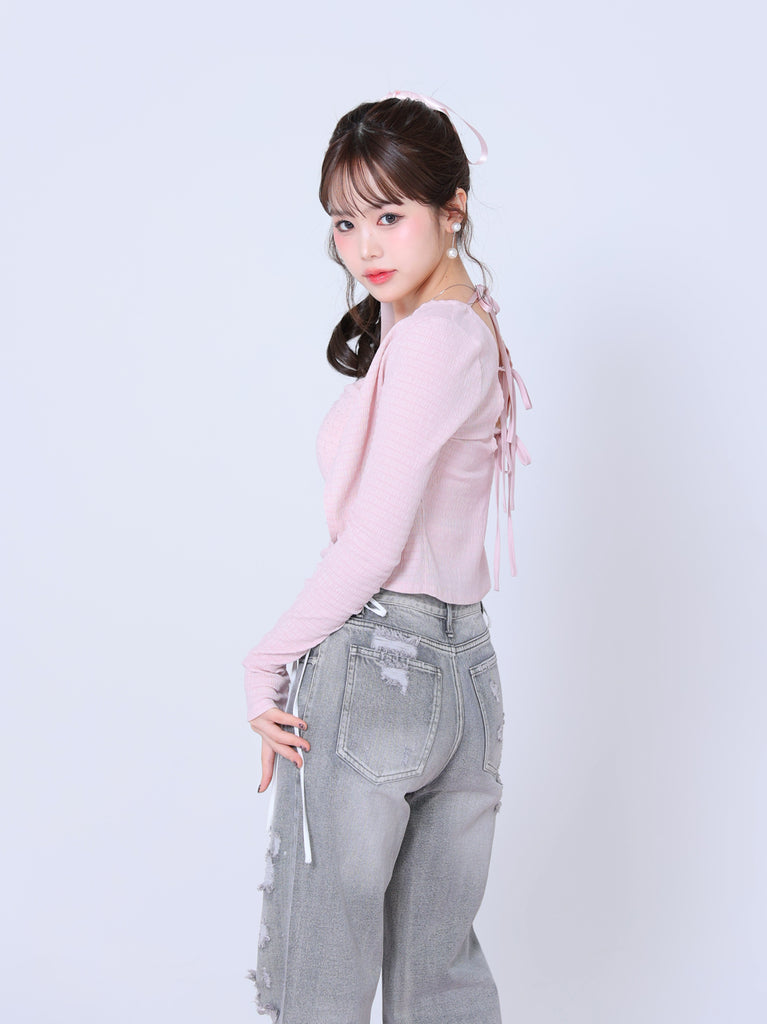 model：158cm　(size：F　color：Pink)