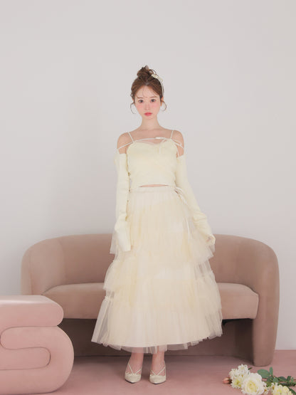 model：162cm　(size：F　color：Ivory)