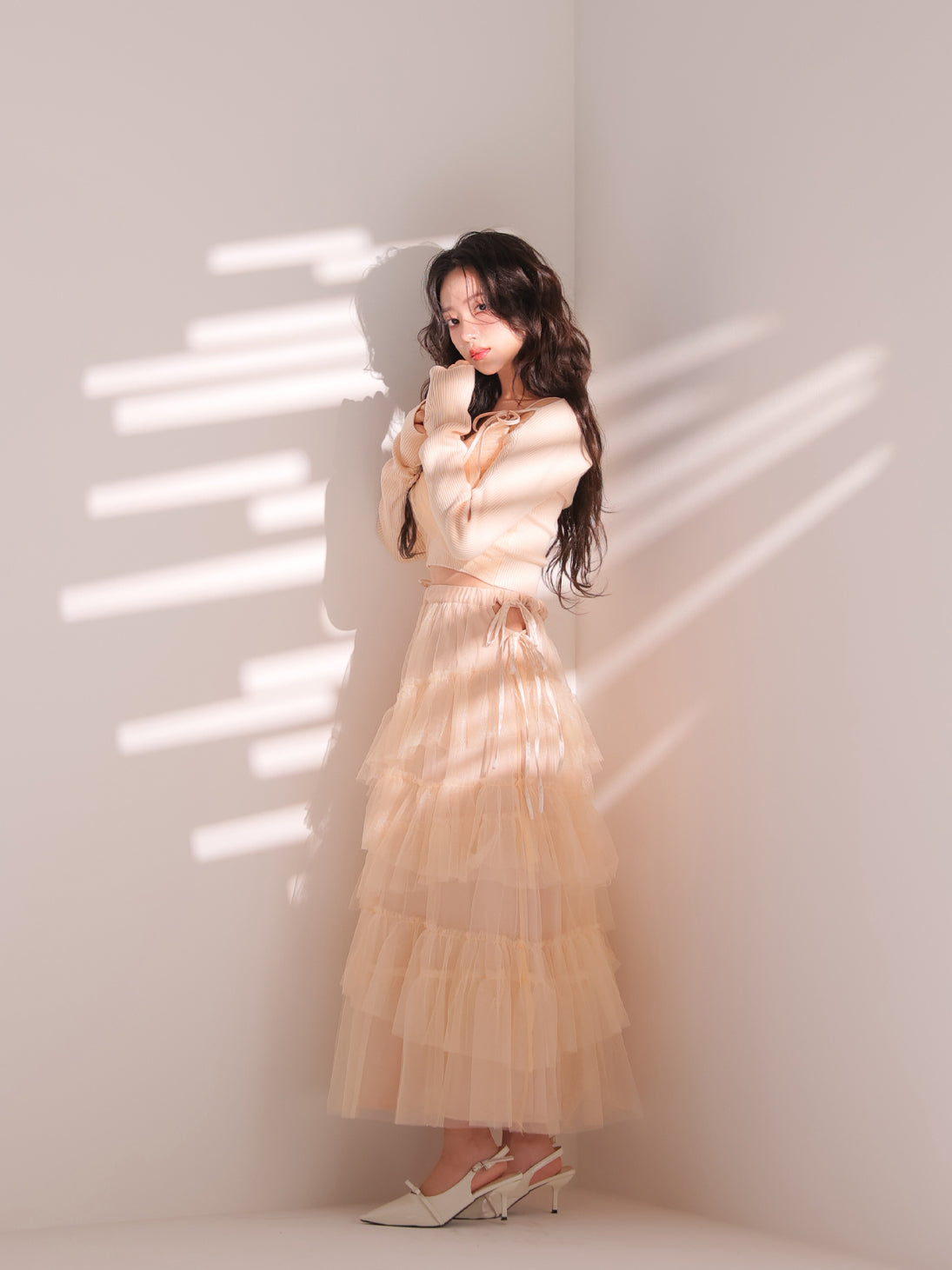 エムミーエメSide ribbon tulle long skirt Side ribbon tulle long skirt(eme10468) – M me eme