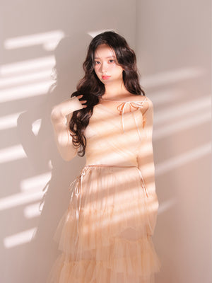 model：163cm　(size：F　color：Pink)