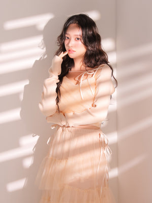 model：163cm　(size：F　color：Pink)