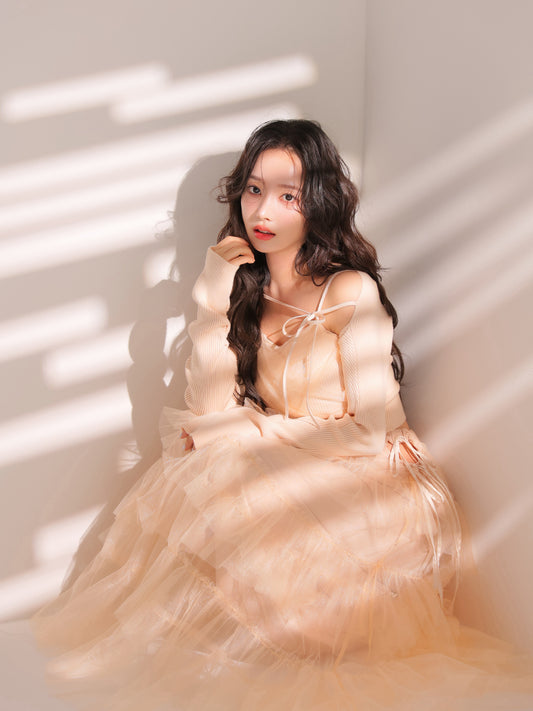 model：163cm　(size：F　color：Pink)