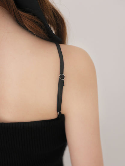 Tulle knit ensemble tops(eme10386)