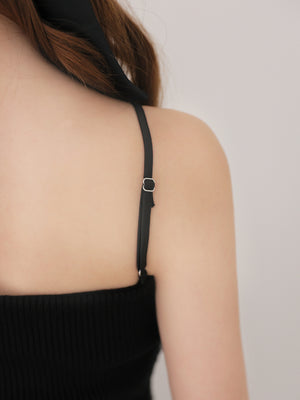 Tulle knit ensemble tops(eme10386)