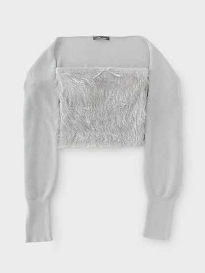 SALE: Feather-like Ensemble Top (eme10442)