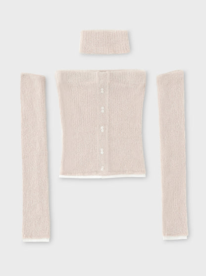 【SALE】4way shaggy knit bear tops(eme10448)