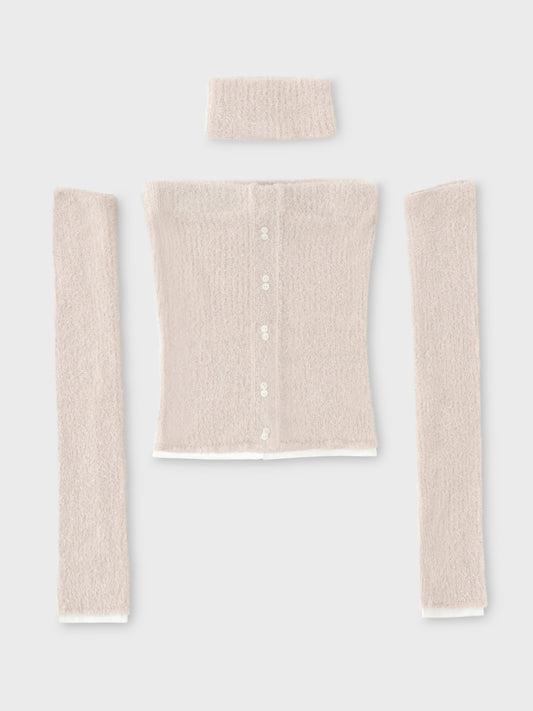 【SALE】4way shaggy knit bear tops(eme10448)