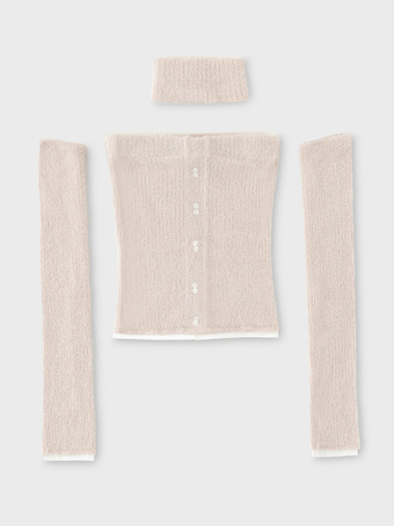 【SALE】4way shaggy knit bear tops(eme10448)