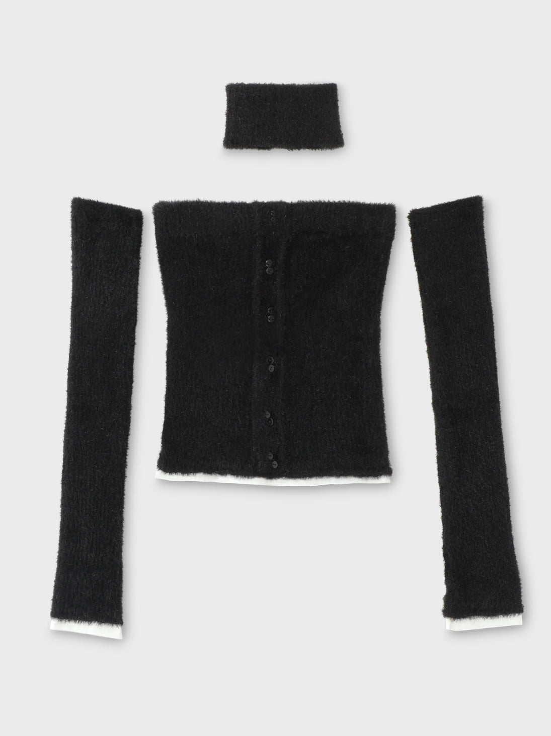 【SALE】4way shaggy knit bear tops(eme10448)