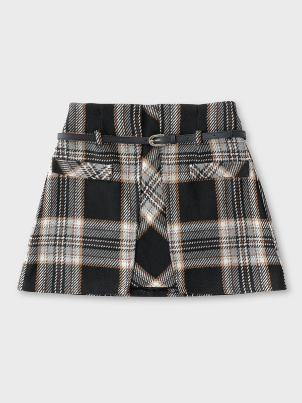 【SALE】【70％OFF】High waist check mini skirt(eme10449)