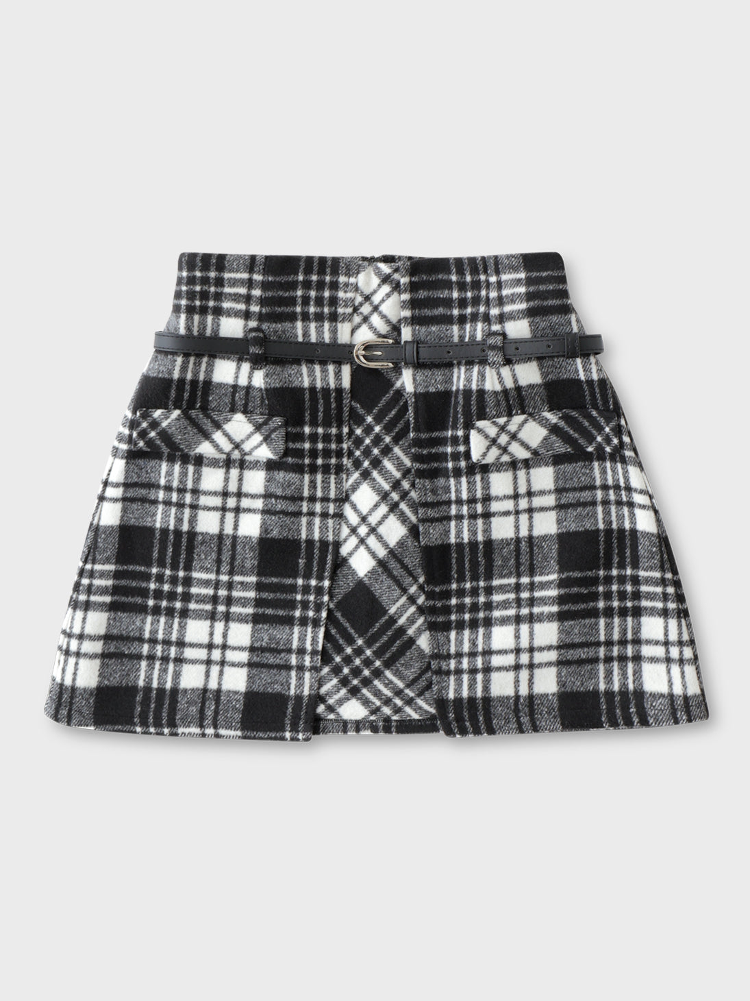 SALE】High waist check mini skirt(eme10449) – M me eme