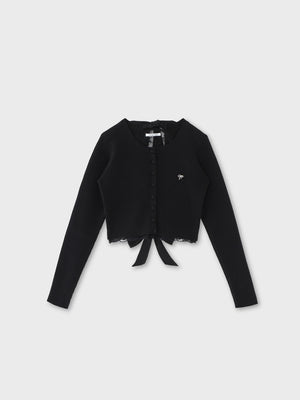 Back ribbon rib knit tops(eme10460)