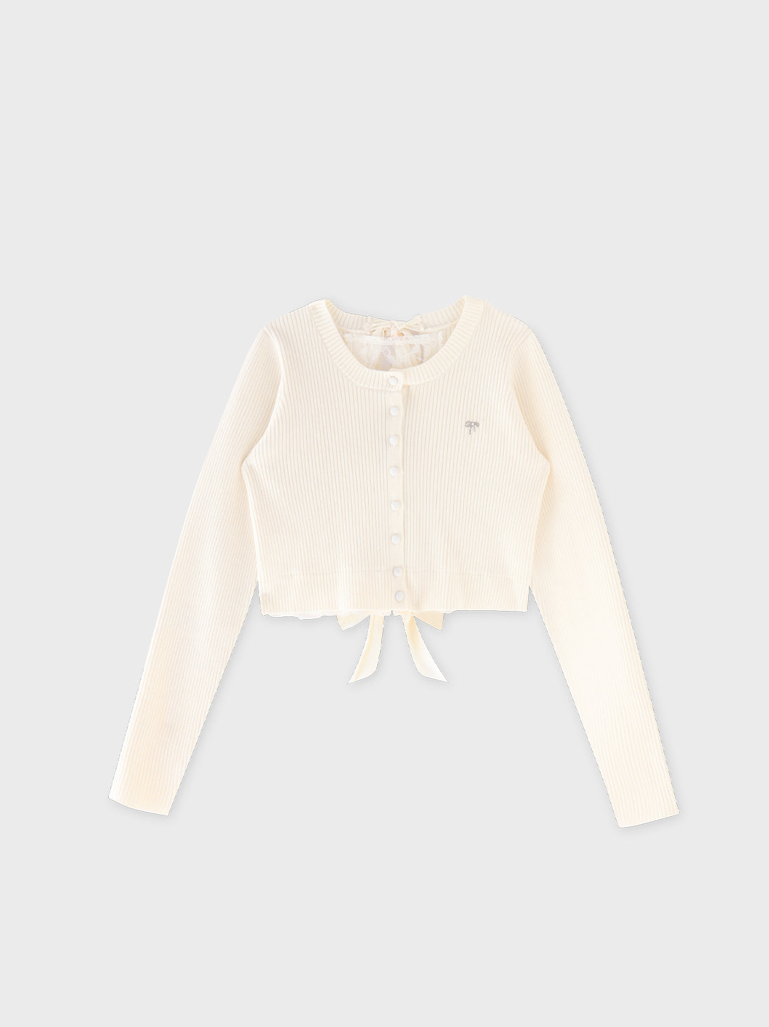 Back ribbon rib knit tops(eme10460)