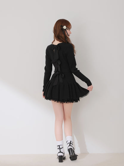 model：162cm　(size：F　color：Black)