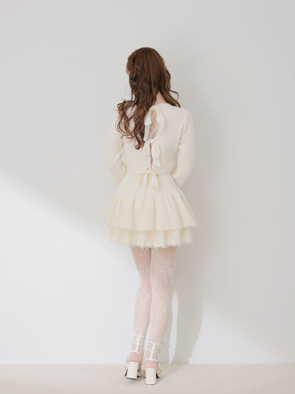 model：162cm　(size：F　color：Ivory)