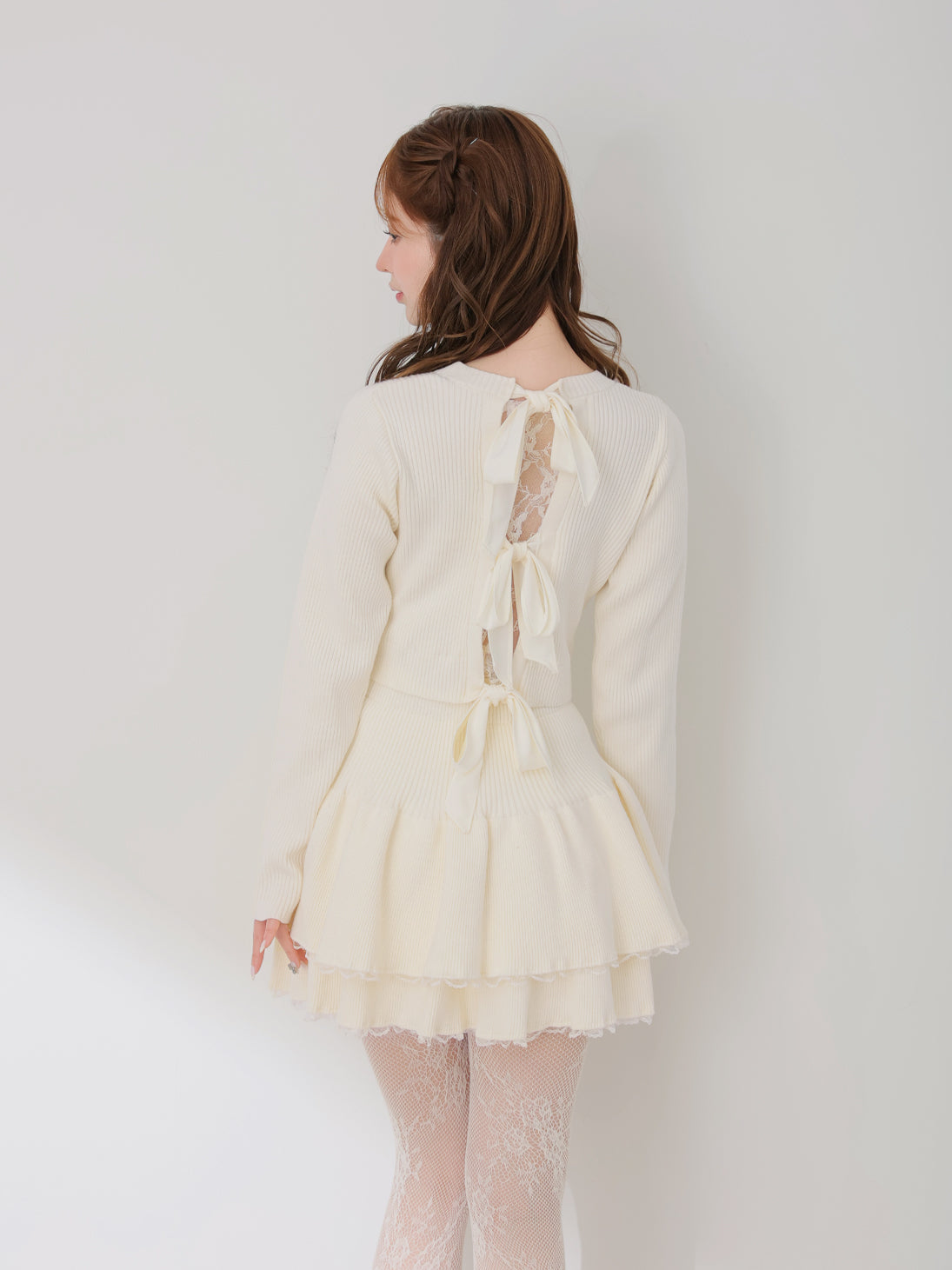 model：162cm　(size：F　color：Ivory)
