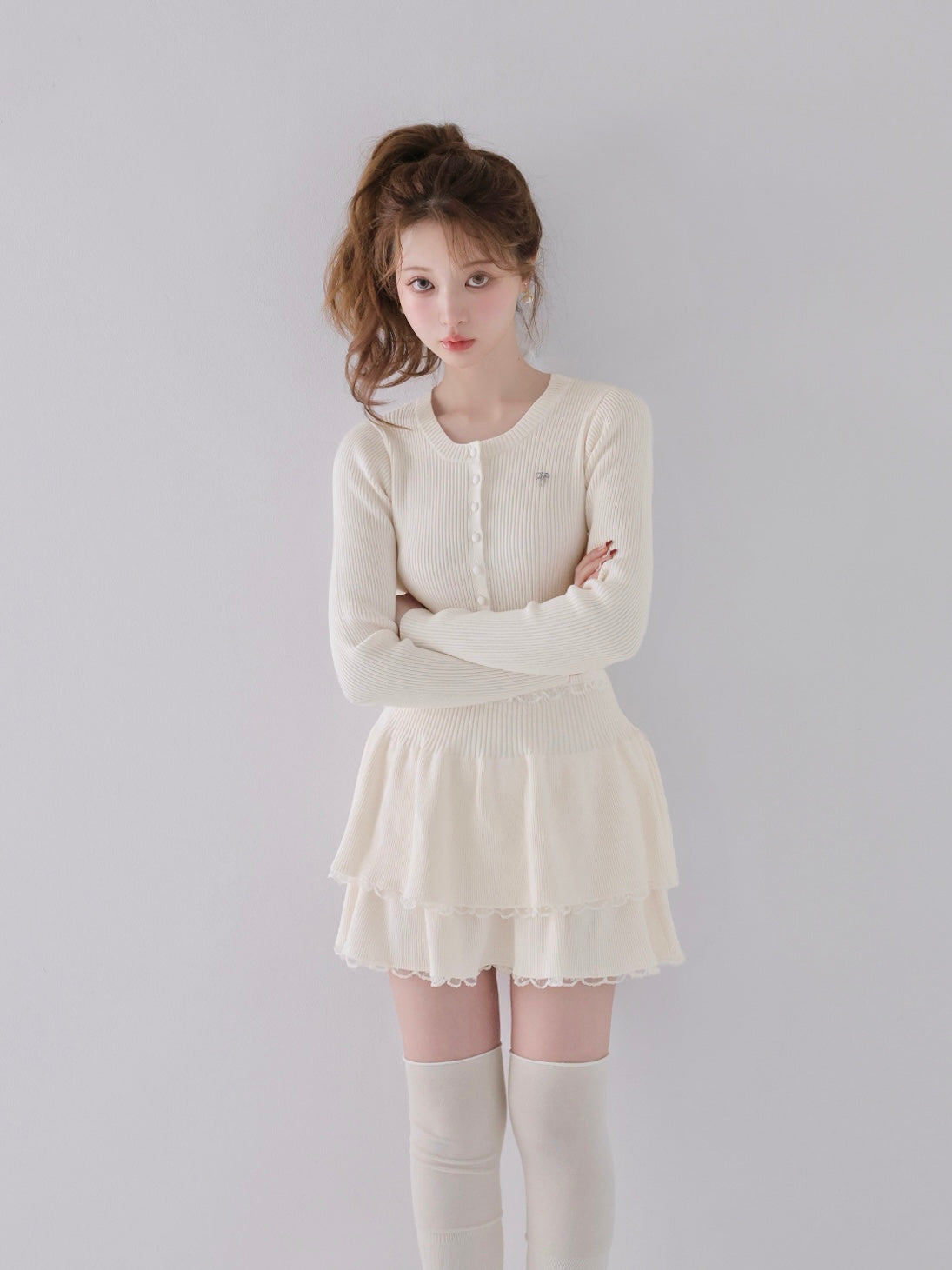 model：160cm　(size：F　color：Ivory)