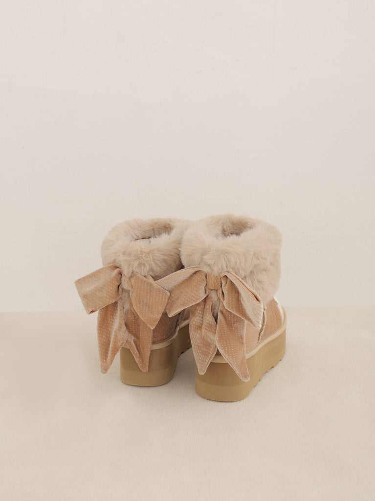 2way Velour Mouton Boots (eme10463)