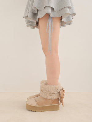 2way Velour Mouton Boots (eme10463)