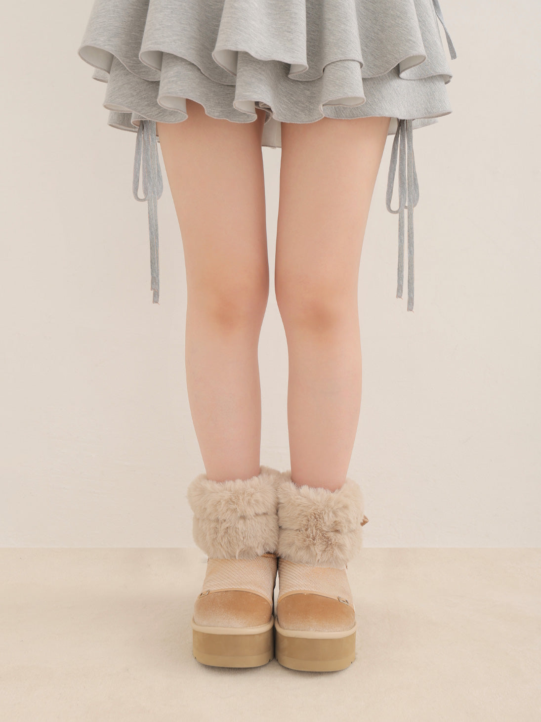 2way Velour Mouton Boots (eme10463)