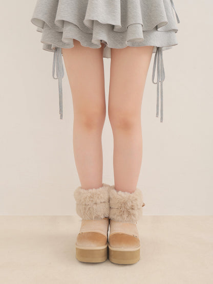 2way Velour Mouton Boots (eme10463)