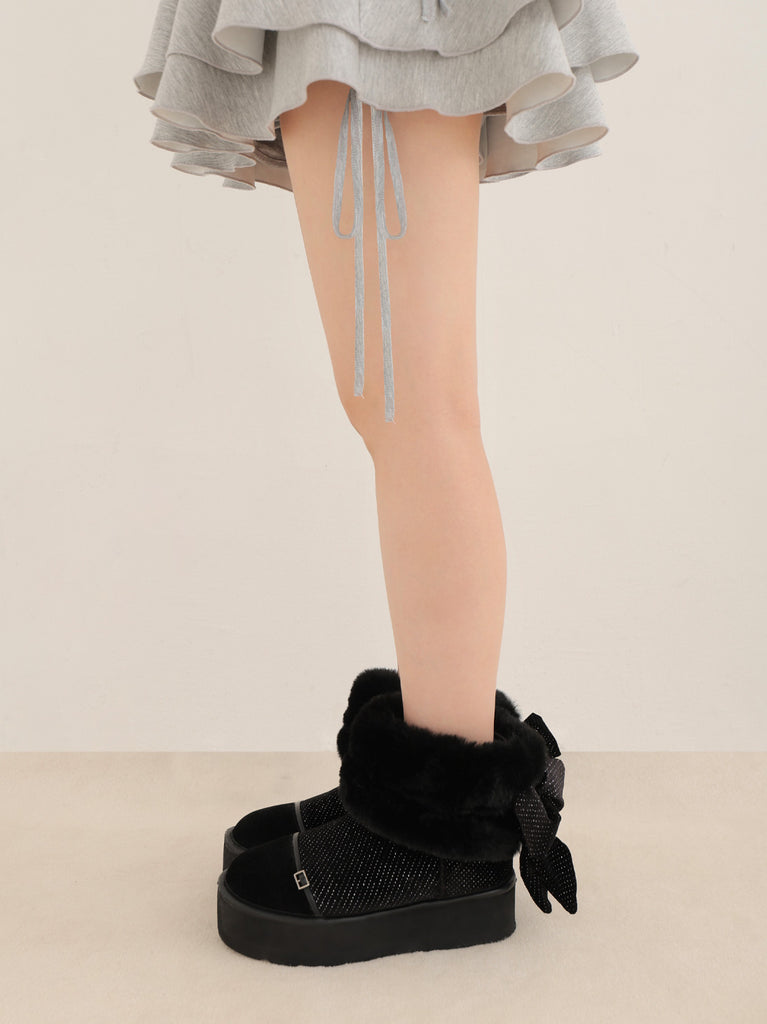 2way Velour Mouton Boots (eme10463)