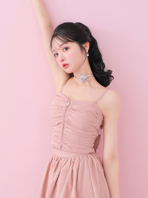 model：160cm　(size：F　color：Pink)