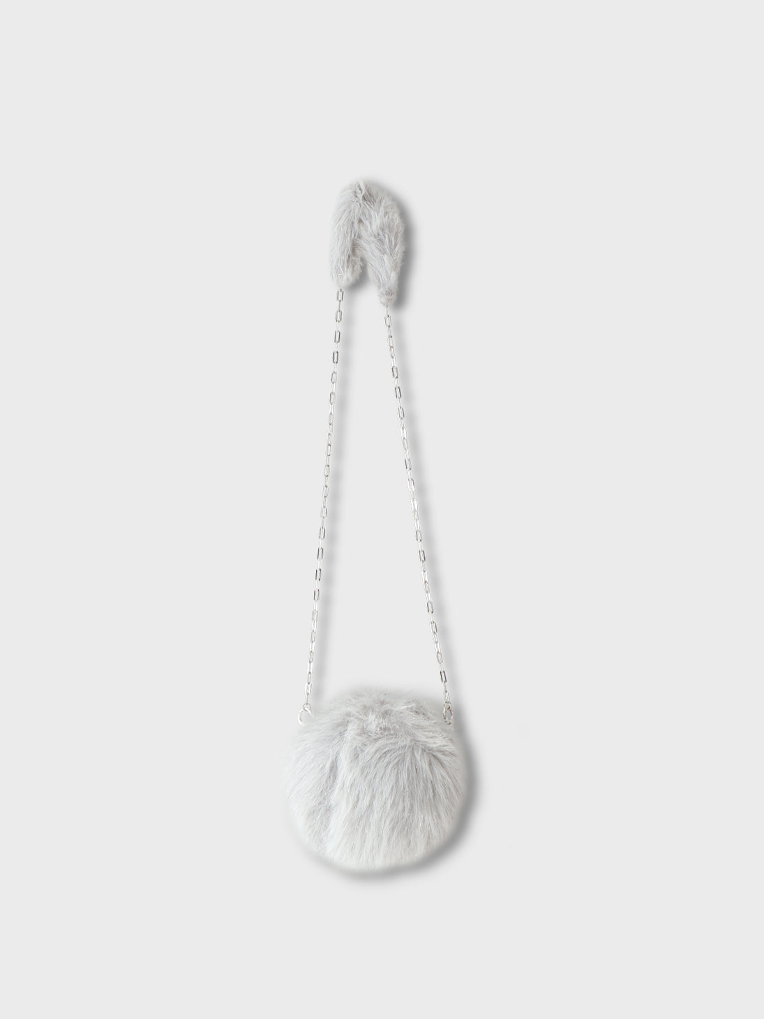 2way fake fur round bag(eme10472)