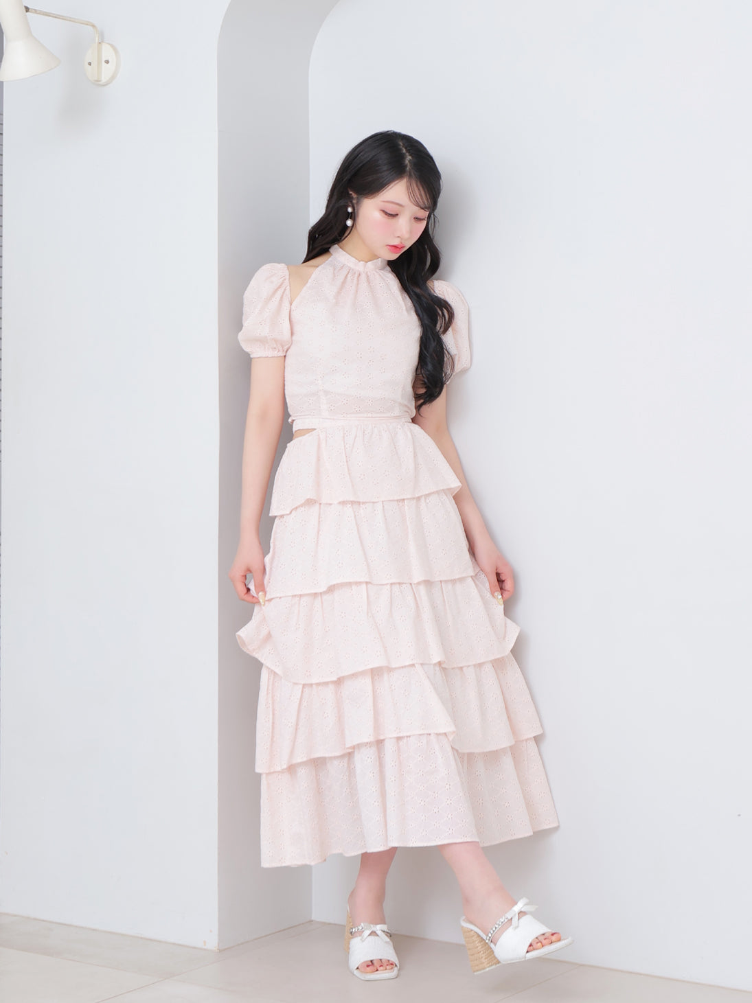 model：160cm　(size：F　color：Pink)