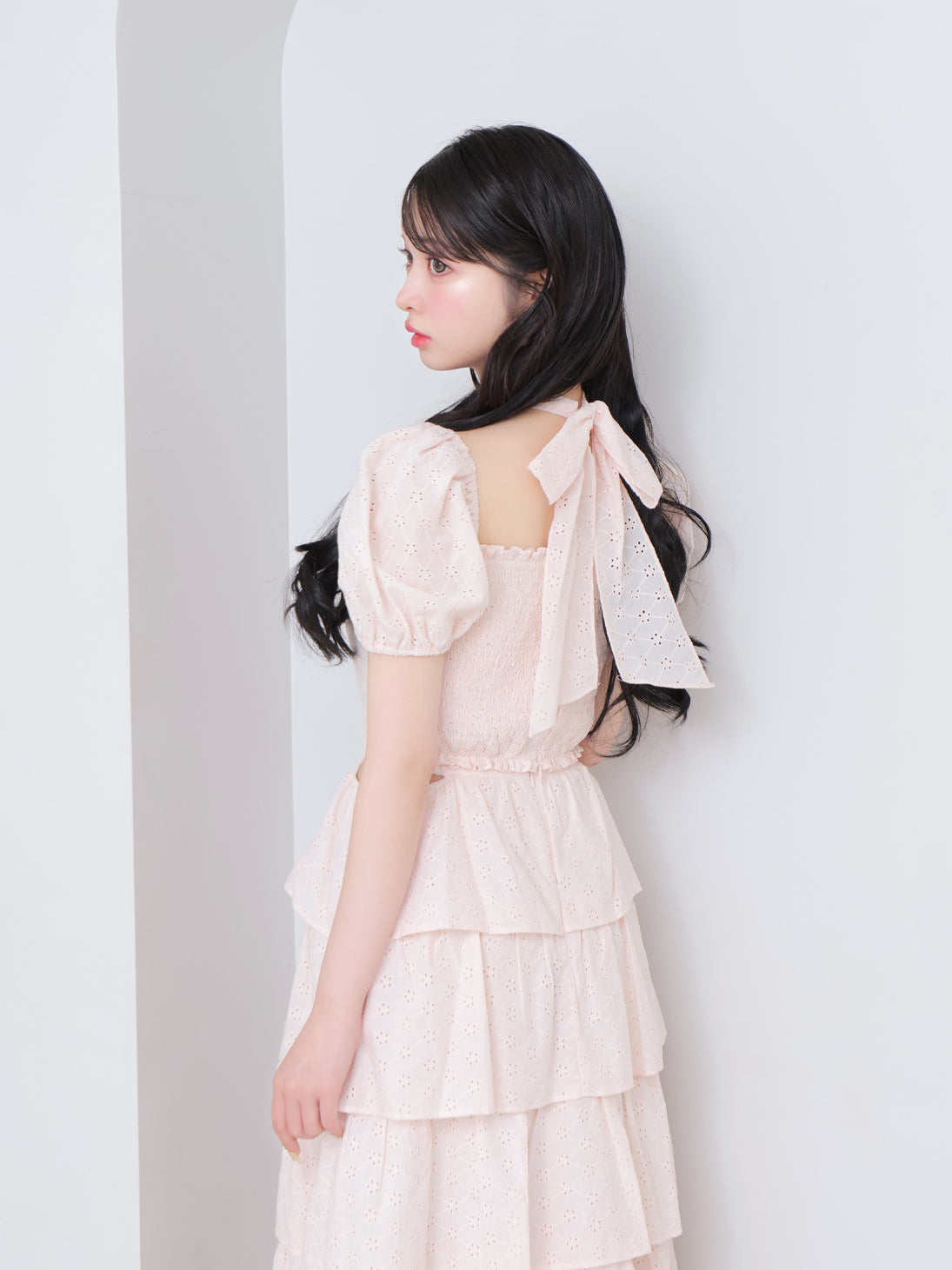 model：160cm　(size：F　color：Pink)