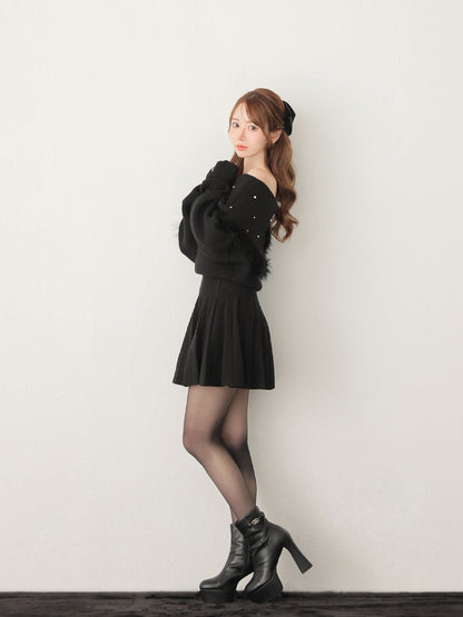 model：162cm　(size：F　color：Black)